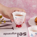 Tea Cup Set of 2 Small Tea Cups 2.8oz Floral Porcelain Tea Cups - Image 5