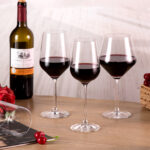 Wine Glasses Set of 2 13.6 oz Wine Glasses Thin Rim Long Stem