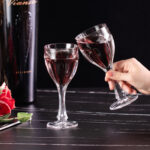 Wine Glasses Set of 2 4.6 oz Crystal Bordeaux Wine Glasses - Image 3