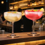 Coupe Glasses Set of 2, 6.7oz Crystal Cocktail Glasses - Image 2