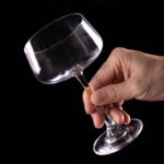 Coupe Glasses Set of 2, 8.9oz Crystal Cocktail Glasses - Image 2