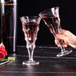 Wine Glasses Set of 2 7.2 oz Crystal Bordeaux Wine Glasses - Image 3