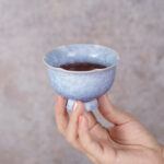 Flower-Mouth Cup Ceramic Tea & Coffee Cups Set of 2 - Image 3