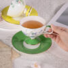 KAMMAK 7KPSP873N+874N ceramic cup and saucer side angle view showing silhouette