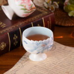 Ceramic Teacups for Home 3.2oz Floral Porcelain Tea Cup Set of 2 - Image 6