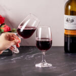 Cognac Glasses Set of 2 7.5oz Crystal Snifter Glasses with Stem - Image 3