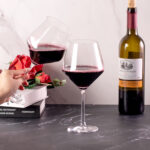 Wine Glasses Set of 2 23 oz Crystal Bordeaux Wine Glasses - Image 3