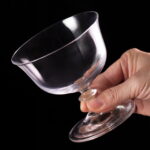 Cocktail Glasses Set of 2, 10oz Crystal Dessert Glass - Image 3