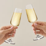 Champagne Flutes, 8.9oz Crystal Champagne Glasses Set of 2 - Image 3