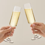 Champagne Flutes, 7.8oz Crystal Champagne Glasses Set of 2 - Image 3