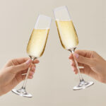 Champagne Flutes, 8.9oz Crystal Champagne Glasses Set of 2 - Image 3