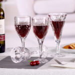 Wine Glasses Set of 2 8.3 oz  Perfect for Red & White Daily Use
