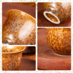 Magnolia Cup 2.25oz Ceramic Tea & Coffee Cups Set of 2 - Image 3