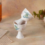 Tea Cup Set of 2 Small 1.4oz Tea Cups Playing with Butterflies - Image 6