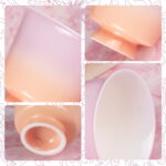 Tea Cups 2.3oz Hand Painted Tea Party Mugs Cup Set of 2 - Image 3