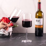 Wine Glasses Set of 2 16 oz Crystal Bordeaux Wine Glasses