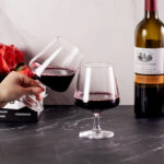 Cognac Glasses Set of 2 17oz Crystal Snifter Glasses with Stem