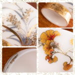 High Footed 2.9oz Tea Mugs Ceramic Tea Cups Cup Set of 2 - Image 3