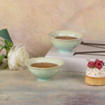 Pu'er Cup 2.5oz Ceramic Tea & Coffee Cups Mugs Set of 2