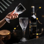 Wine Glasses Set of 2 8 oz Crystal Bordeaux Wine Glasses