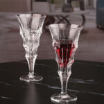 Wine Glasses Set of 2 7.2 oz Crystal Bordeaux Wine Glasses
