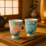 Tea Cups Hand Painted Chinese Afternoon Tea Party Mugs of 2