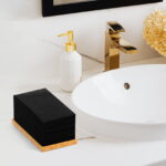 KAMMAK Black Napkins Disposable with Pocket 100 Pack - Image 4