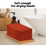 KAMMAK Napkins Disposbale Terracotta and Orange 100 Pack - Image 3