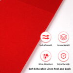 KAMMAK Red Napkins Disposable Dinner Napkins 100 Pack - Image 5