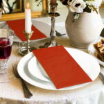 KAMMAK Napkins Disposbale Terracotta and Orange 100 Pack - Image 5