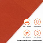 KAMMAK Napkins Disposbale Terracotta and Orange 100 Pack - Image 4