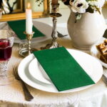 KAMMAK Green Napkin Disposable Napkins 100 Pack - Image 7
