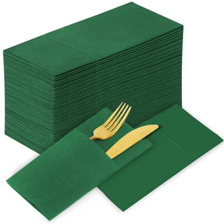 KAMMAK Green Napkin Disposable Napkins 100 Pack – detail view 2