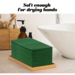 KAMMAK Green Napkin Disposable Napkins 100 Pack - Image 4