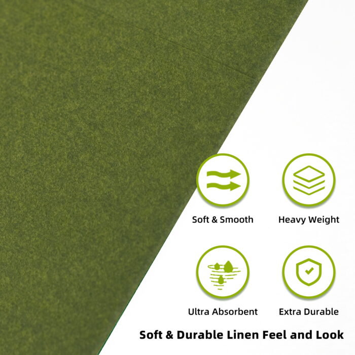 KAMMAK Napkins Disposable Matcha Green Napkins 100 Pack - Image 5