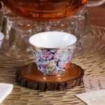 Ceramic Teacups 65ml/2oz Coffee Cup Set of 2 Vintage Mate Cup - Image 6