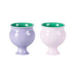 Tea Cups 2.3oz Hand Painted Tea Party Mugs Coffee Cup Set of 2 - Image 2