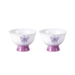 Tea Cup 1.3oz Mini Porcelain Tea Cups Set of 2 Tea Set - Image 2