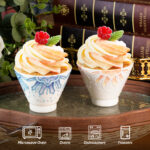 Ceramic Teacups 150ml/5oz Coffee Cup Small Vintage Mate Cup - Image 3