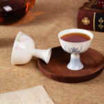 White Porcelain Tea Set with Short Stem for Hot/Cold Drink