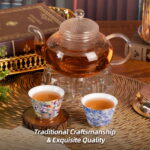 Ceramic Teacups 65ml/2oz Coffee Cup Set of 2 Vintage Mate Cup - Image 3