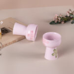 Tea Cups Porelain Tea Cup Set of 2 1.8oz Small Ceramic Teacups - Image 3