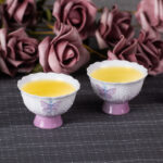 Tea Cup 1.3oz Mini Porcelain Tea Cups Set of 2 Tea Set
