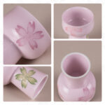 Tea Cups Porelain Tea Cup Set of 2 1.8oz Small Ceramic Teacups - Image 6