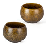 Meditation Cup 6.9oz Ceramic Tea & Coffee Cups Set of 2 - Image 2