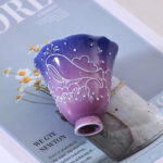 Ceramic Tea Cups Small, Cute Vintage Coffee Cup Set of 2