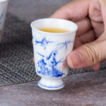 Ceramic Tea Cups Small, Cute Vintage Coffee Cup Set of 2 - Image 7