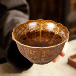 Flower-shaped Cup Ceramic Tea & Coffee Cups Set of 2