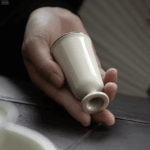 Secret Green Ceramic Tea Cups Small Cute Vintage Cup Set of 2