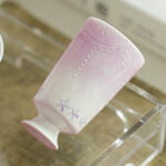 2.2oz Hand Painted Chinese Afternoon Tea Party Mugs Set of 2 - Image 5